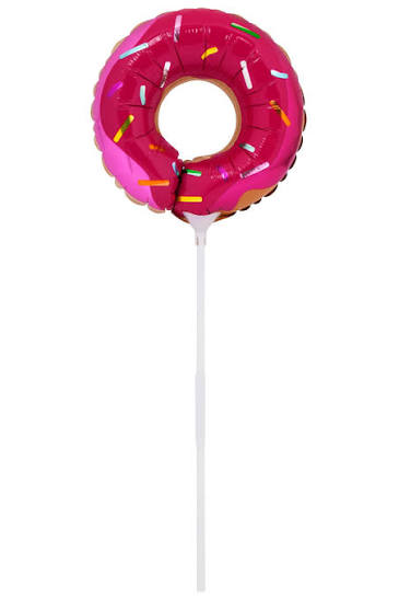 Foil balloons with sticks and cups for convenient handheld event giveaways and kids party favors